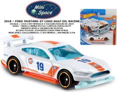 Hot Wheels 2018 Ford Mustang Gt Branco Gulf Oil Racing 1/64