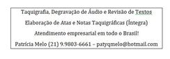 Taquigrafia e Degravação de áudio