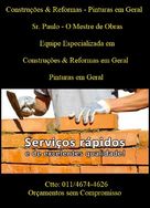 Construções & Reformas - Pinturas em Geral