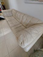 Sofa 3 Lugares Couro Natural