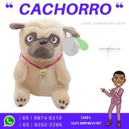 Filhote Pelúcia Cachorro Pug Ursinho Urso Pelusia