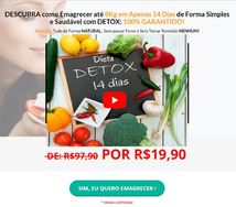 Emagreça com Saúde, Dieta Detox em 2 Semanas Perca de 4 a 8kg