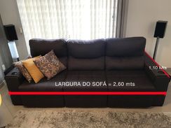 Sofa Retrátil em Tecido