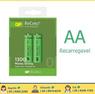 Pilha Recarregavel Tamanho Aa de 1300 Mah