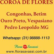 Coroa de Flores Vespasiano MG Floricultura Coroa Cemitério Vespasiano