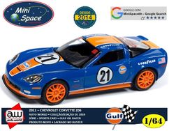 Auto World 2011 Corvette Z06 Azul Escuro Gulf Oil Racer 1/64