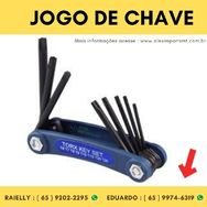 Jogo de Chaves Torx T6 a T25 Western 8 Peças Ferramenta Kit de Chave