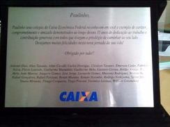 Placa de Homenagem DF