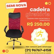 Cadeira para Escritório em Tela- Semi Nova