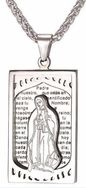 Corrente Gargantilha Cordão Banhado a Prata 950 Virgem Maria (pescoço)