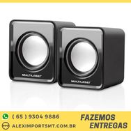 Caixa de Som Mini Multilaser 2.0 Canais 3w Rms Usb Preto