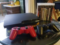 PS3 250gb +metralhadora Move Shooter+ 11 Jogos