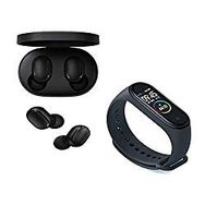 Kit Fone de Ouvido Xiaomi Redmi Airdots Bluetooth + Smartwatch Xiaomi