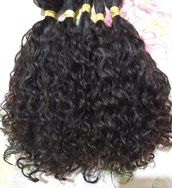 Cabelo Humano Cacheado - 45cm - 250 Gramas