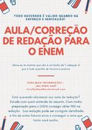 Aula/correção de Redação para o Enem