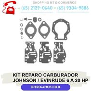 Kit Reparo Carburador Johnson / Evinrude 6 a 20 Hp