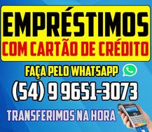 Empréstimo com Cartão de Crédito. em Até 12x Fixas sem Juros