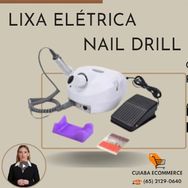 Lixa Elétrica Unha Lixadeira Motor Porquinho Pedal Drill