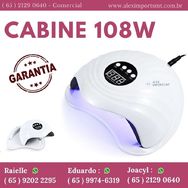 Cabine 108w Profissional Sun 5x Automática Led e Uv Luz Unhas de Gel e