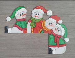 Enfeite de Natal Boneco de Neve Alegre