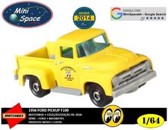 Matchbox 1956 Ford Pickup F100 Logo Mooneyes 1/64 - Loose