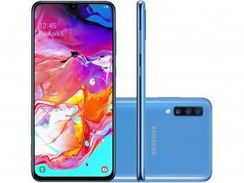 Smartphone Samsung Galaxy A70 128gb Azul 4g - 6gb Ram Tela 6,7” Câm. T