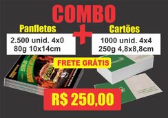 Combo Panfletos e Cartões de Visita