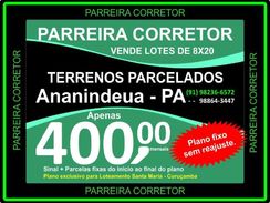 Loteamento, Santa Maria Ananindeua Pa, Lotes, Terrenos em Ananindeua