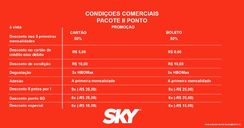 Condições Comerciais Sky Pós-pago