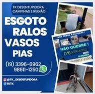 Desentupidora no Alto do Taquaral em Campinas Visita Grátis