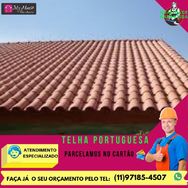 Telha Portuguesa de Barro Resinada