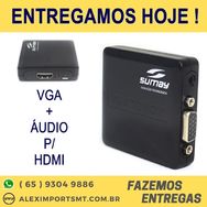 Conversor Vga + áudio para Hdmi-fêmea Sumay - Sm-vh02