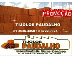 Tijolos na Promoção para Pirapama Cabo PE