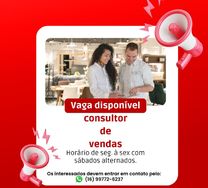 Vaga para Consultor de Vendas