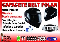 Capacete Helt Polar Preta ou Vermelha em Salvador BA