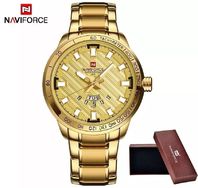 Relógio Masculino Naviforce Dourado Importado de Luxo 2017