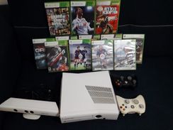 XBOX 360 Slim Branco Completo