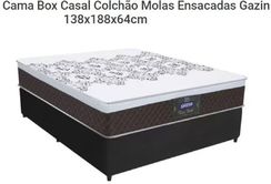 Cama Box R$ 899,00 com Colção Gazin 138 Nova sem Uso