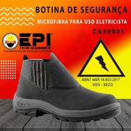 Botina de Seg. em Microfibra para Uso Eletrecista Epi Total Cuiabá MT