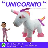 Unicórnio de Pelúcia Plush 19cm Decoração Infantil