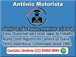 Disponível para Motorista Caminhão Truck