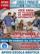 Curso e Prova de Arrais e Motonauta