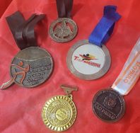 5 Medalhas Corrida Meia Maratona Esporte Atletismo