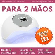 Cabine Estufa Sun-5x Led/uv 72w Sun Forno Unha Gel 2 Mãos Forninho