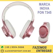 Headphone Bluetooth sem Fio Potente Inova