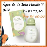 Colônia Mamãe Bebê sem álcool 100ml