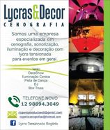 Decoração com Lycra Tensionada