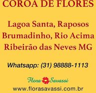 Coroa de Flores Ribeirão das Neves MG Floricultura Coroa Velórios