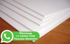 Chapas de Acrílico Branco Leitoso 1,00 X 2,00 2mm