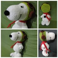 Snoopy Aviador Amigurumi